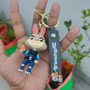 Zootopia 3D Silicone Keychain | Judy Hopps |